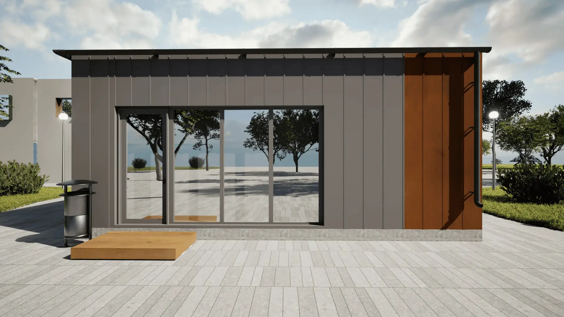 Modular retail pavilion