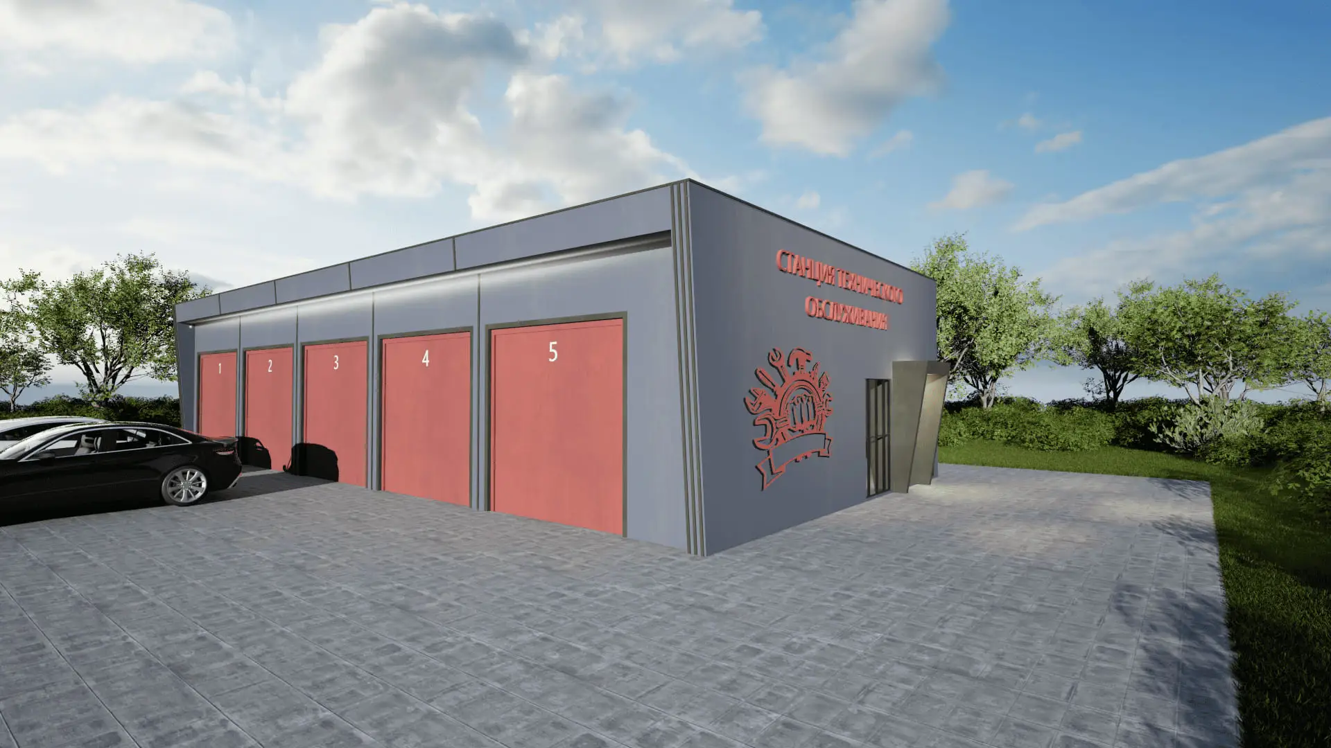 Modular vehicle service stations