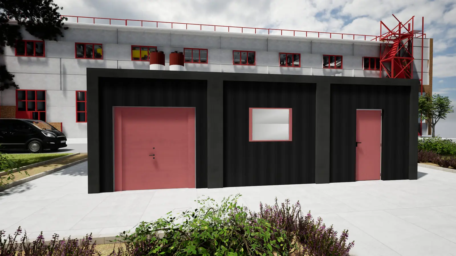 Modular gas boiler houses: visualisation 1