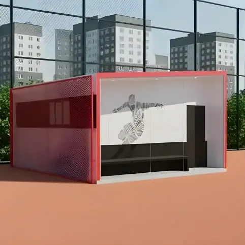Modular changing rooms: visualisation 2