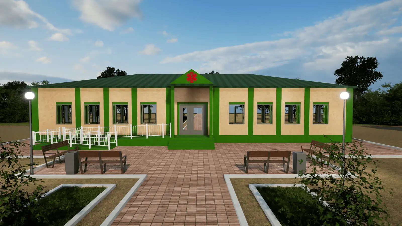 Modular medical outpatient units: visualisation 2
