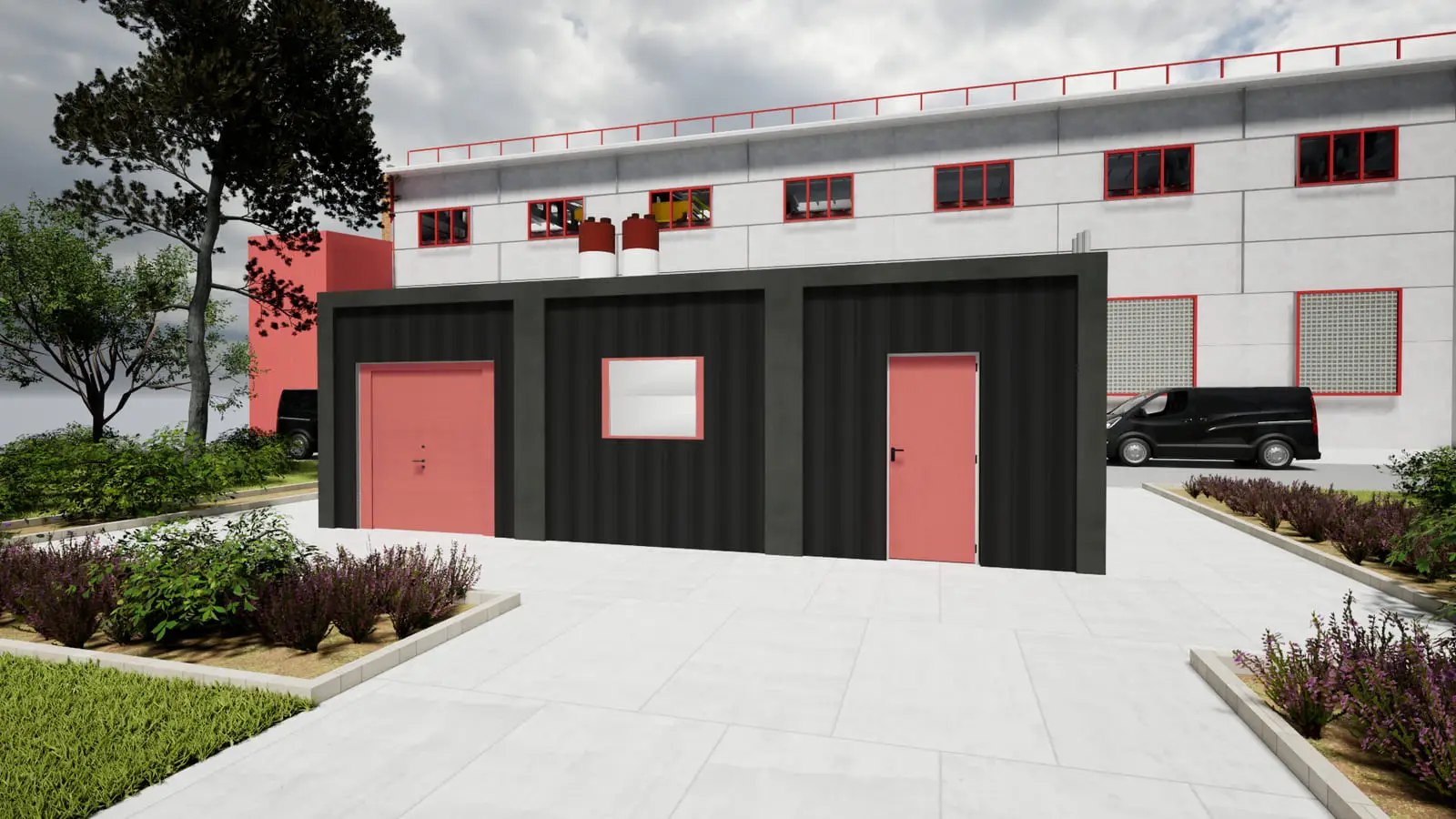 Modular gas boiler houses: visualisation 2