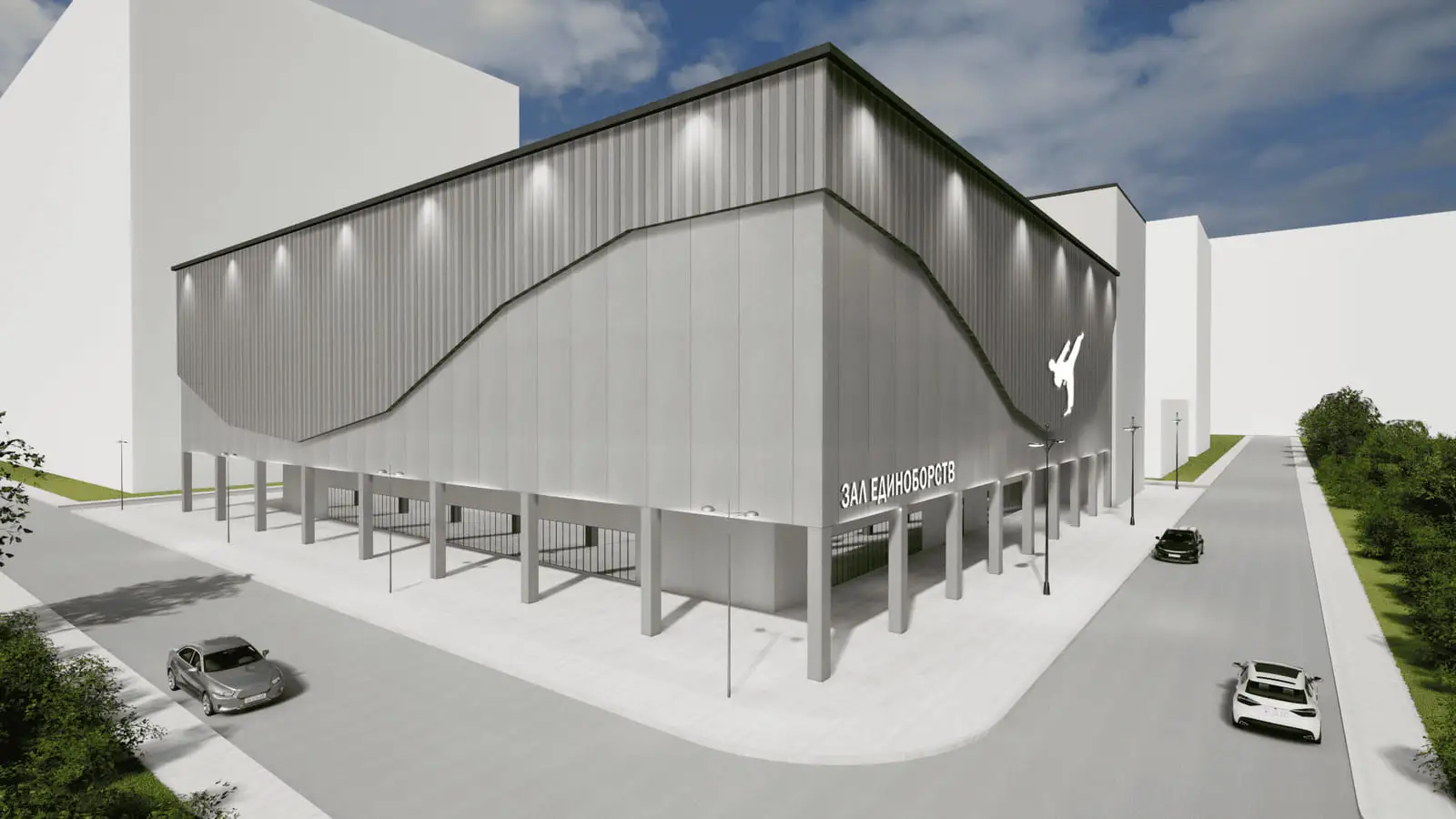 Rapid-build martial arts hall: visualisation 2