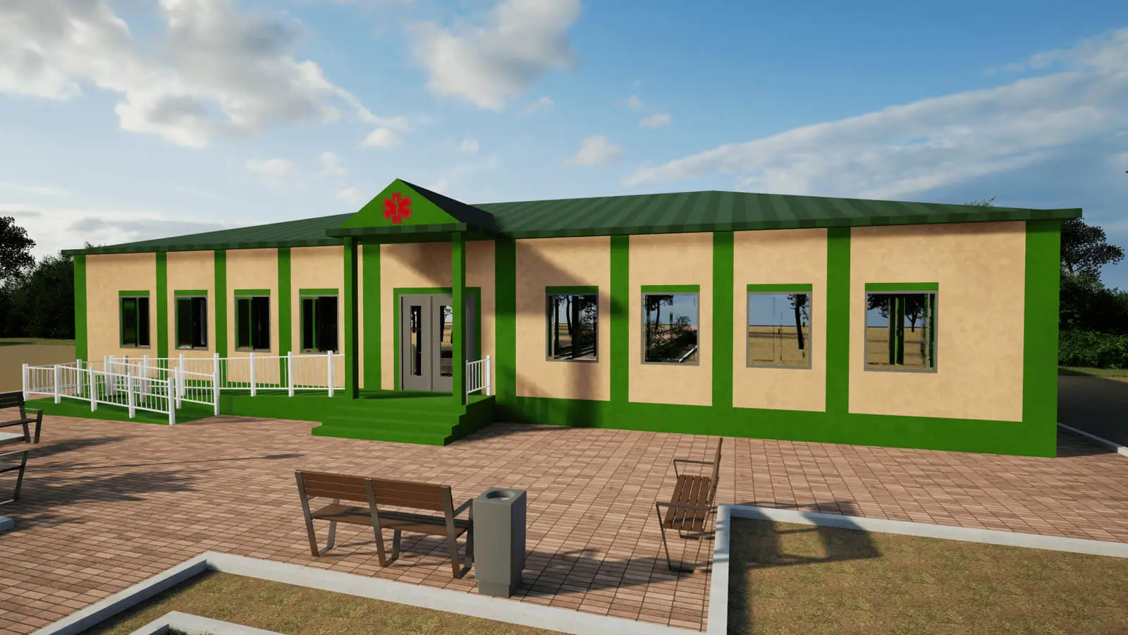 Modular medical outpatient units: visualisation 3