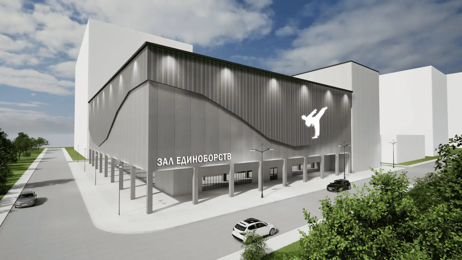 Rapid-build martial arts hall: visualisation 3