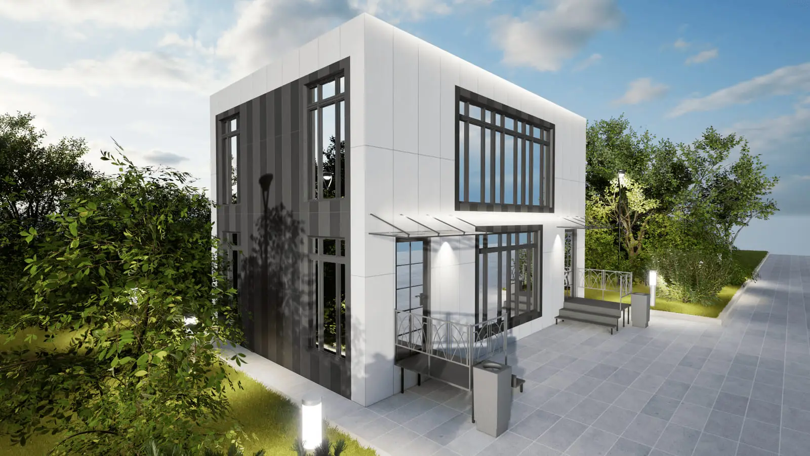 Modular administrative building: visualisation 3