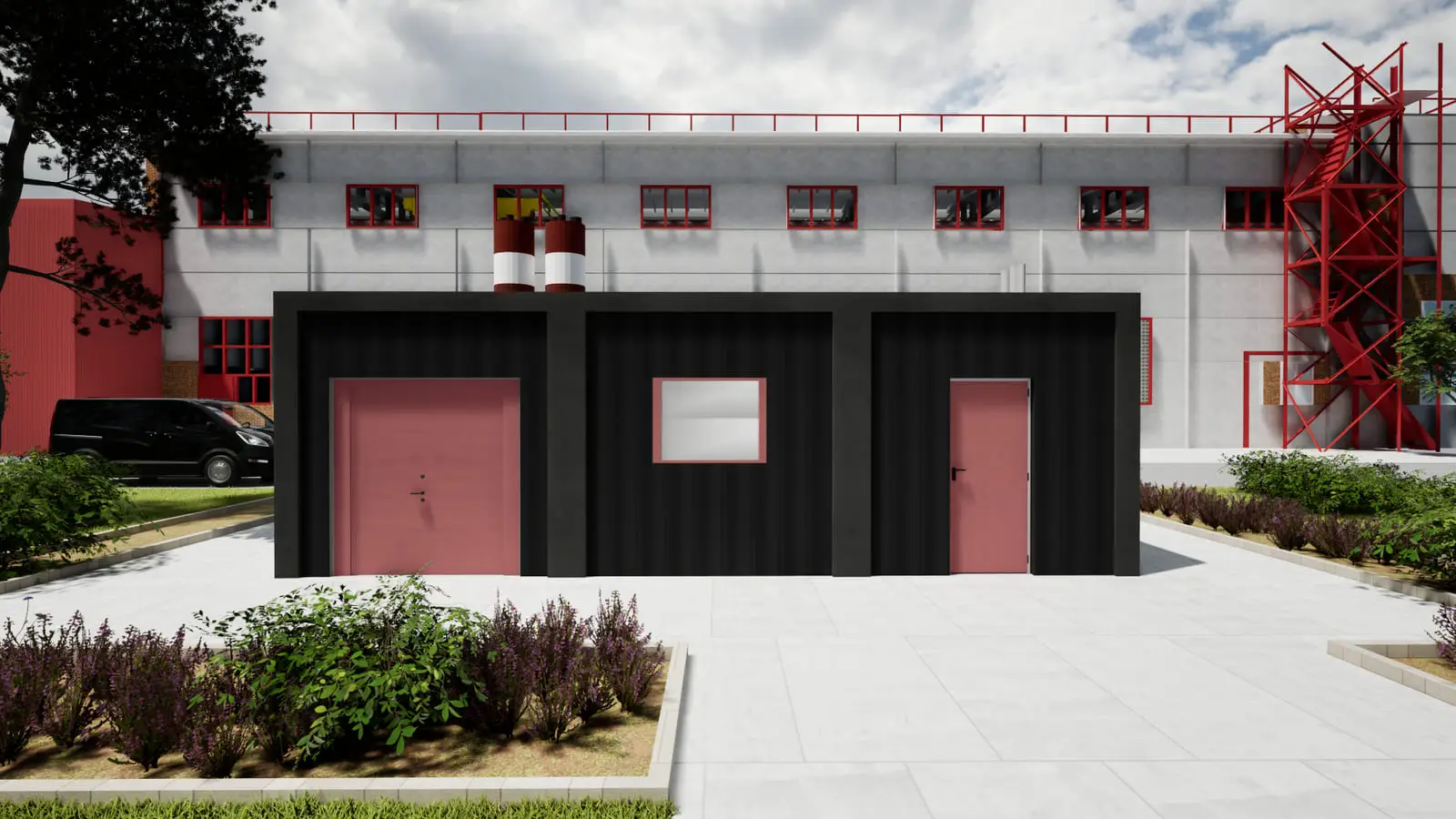 Modular gas boiler houses: visualisation 3