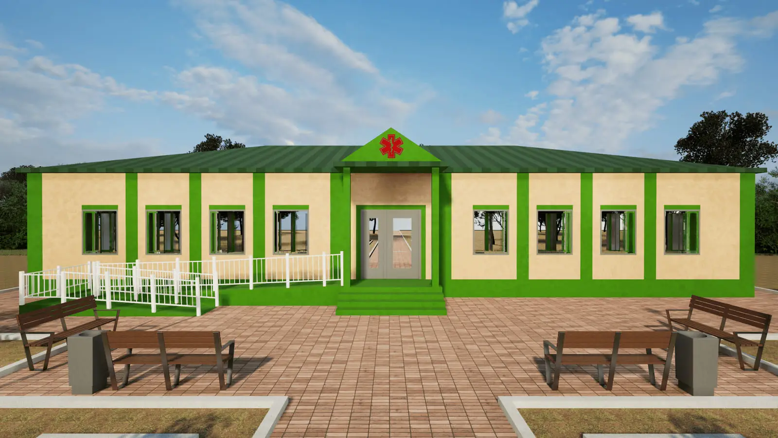 Modular medical outpatient units: visualisation 4