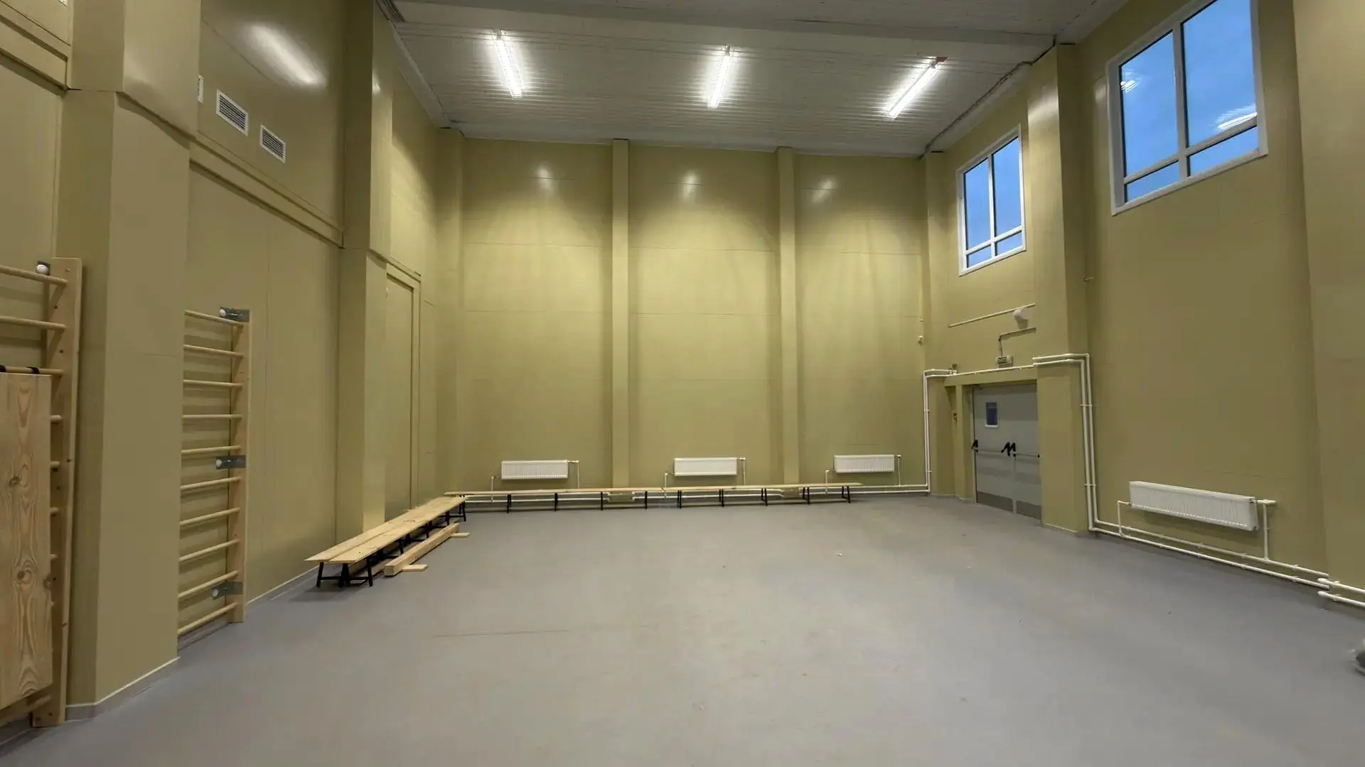 Gym with wall bars