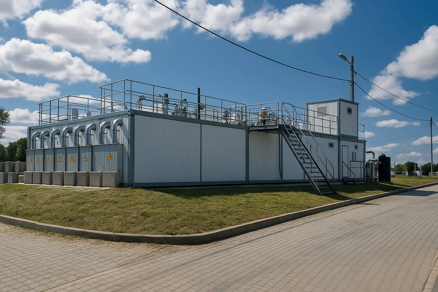 Rapid-build modular wastewater treatment plant